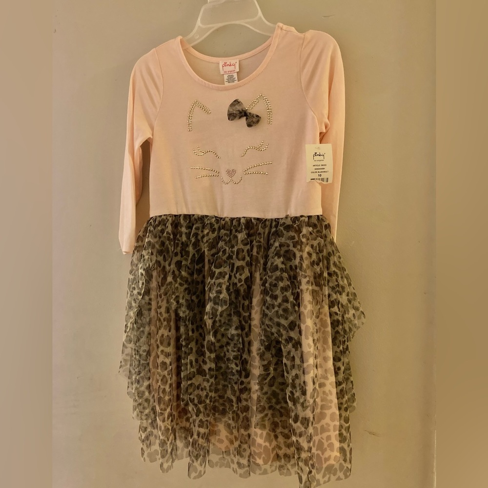 Girls leopard dress